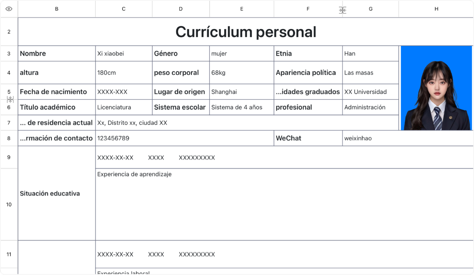 Currículum ejecutivo 1